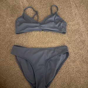 Shade & Shore Gray Bikini Set